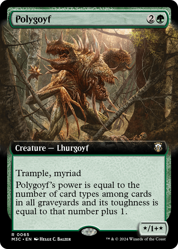 Polygoyf (Extended Art) (M3C-065) - Modern Horizons 3 Commander: (Extended Art) Foil