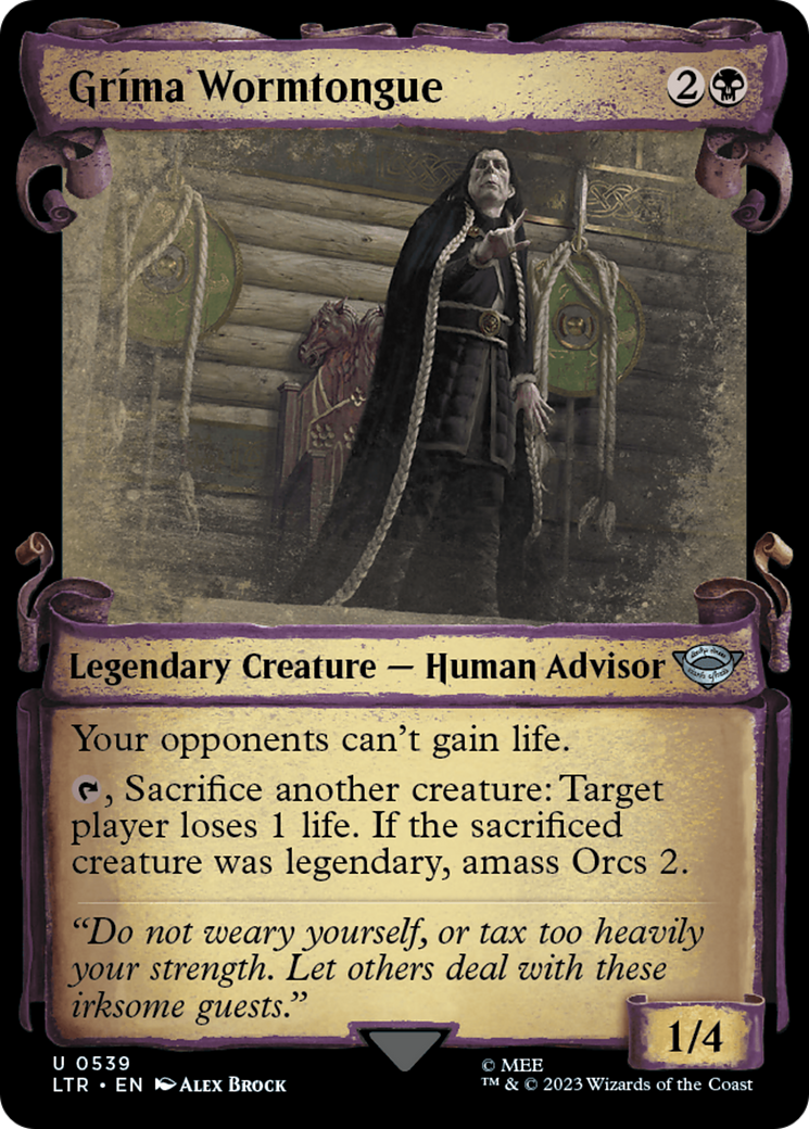 Grima Wormtongue (Showcase Scrolls) (539) (LTR)