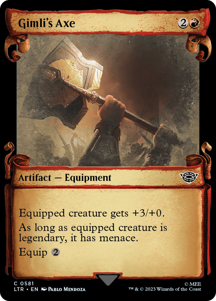 Gimli's Axe (Showcase Scrolls) (581) (LTR)