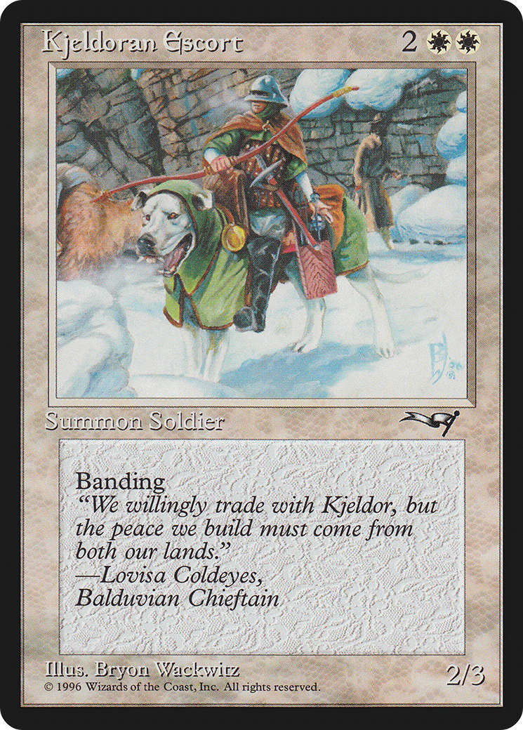 Kjeldoran Escort (Green Blanketed Dog) (134) (ALL)