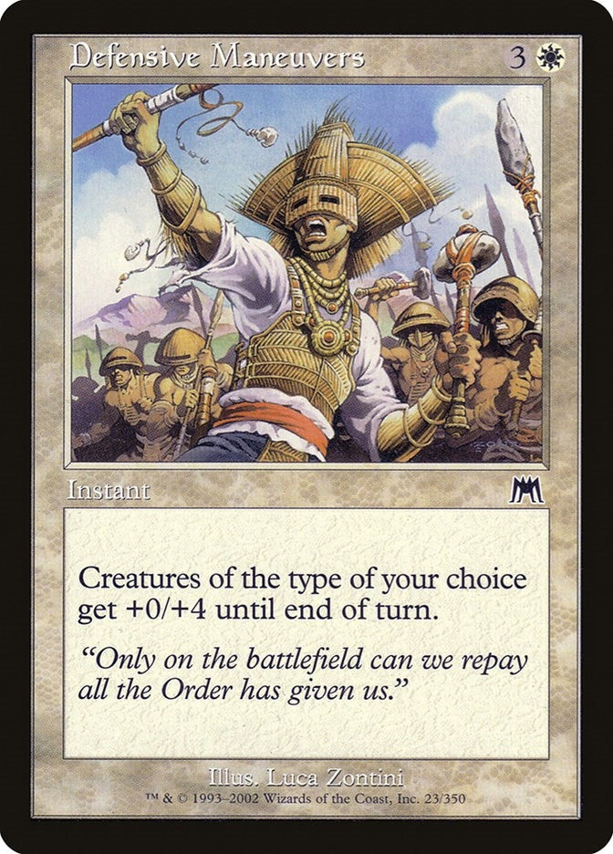 Image for Defensive Maneuvers (23) (Onslaught) (ONS) - Magic: The Gathering