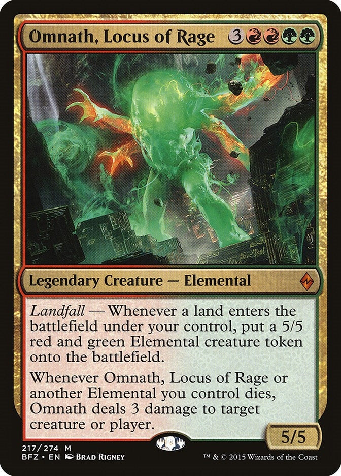 Omnath, Locus of Rage (217) (Battle for Zendikar) (BFZ)