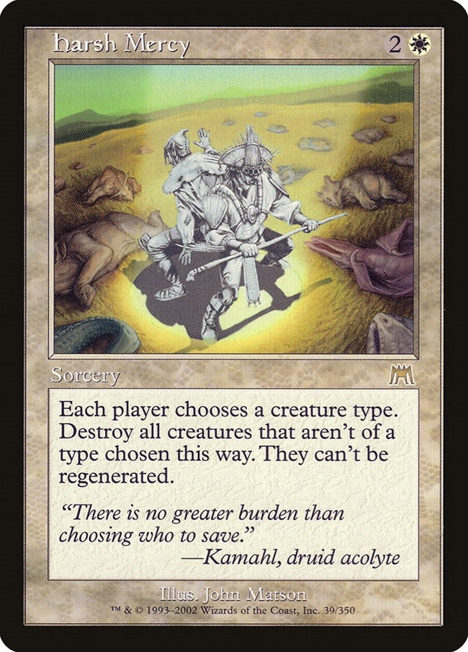 Image for Harsh Mercy (39) (Onslaught) (ONS) - Magic: The Gathering