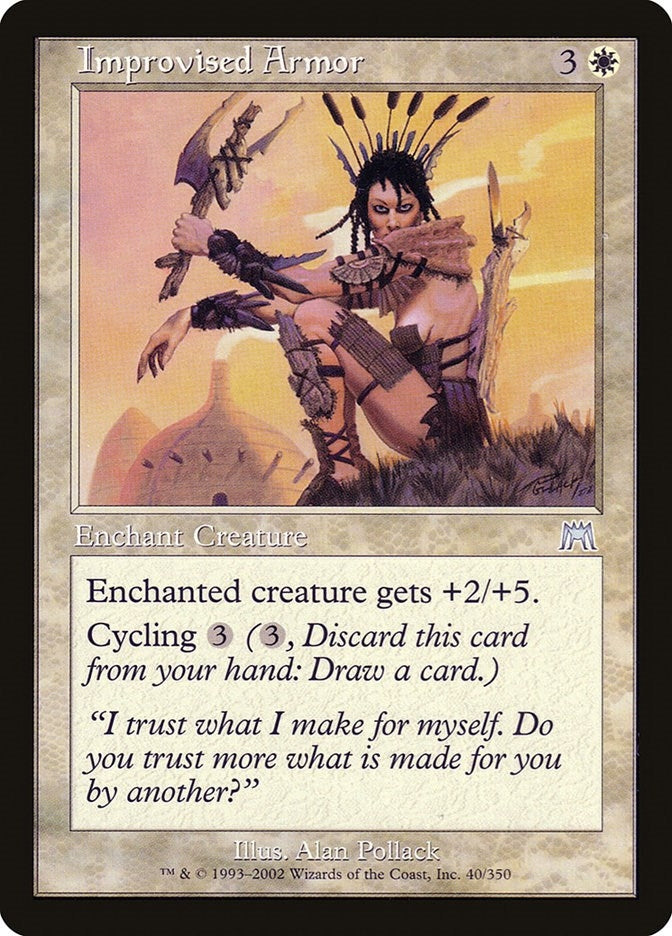 Image for Improvised Armor (40) (Onslaught) (ONS) - Magic: The Gathering