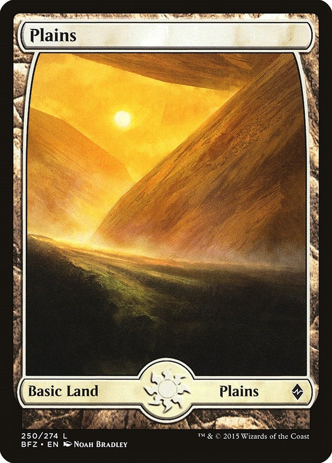 Image for Plains (250) - Full Art (250) (Battle for Zendikar) - Magic: The Gathering