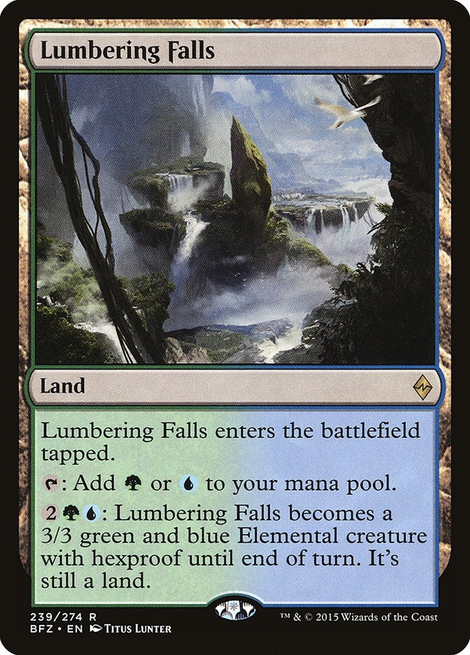 Image for Lumbering Falls (239) (Battle for Zendikar) - Magic: The Gathering