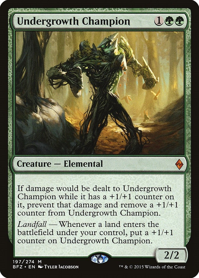 Image for Undergrowth Champion (197) (Battle for Zendikar) - Magic: The Gathering