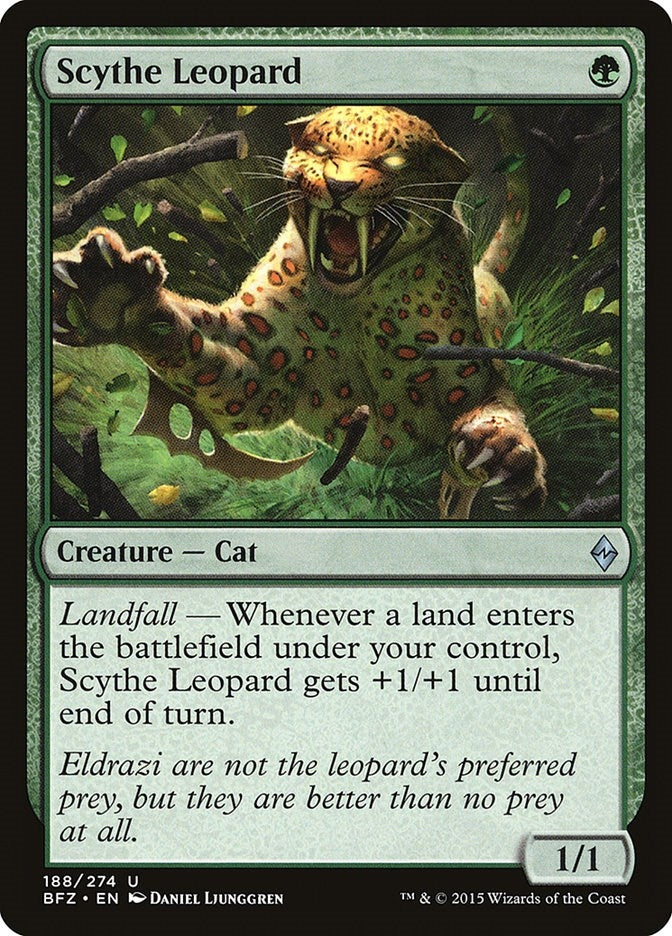 Image for Scythe Leopard (188) (Battle for Zendikar) - Magic: The Gathering