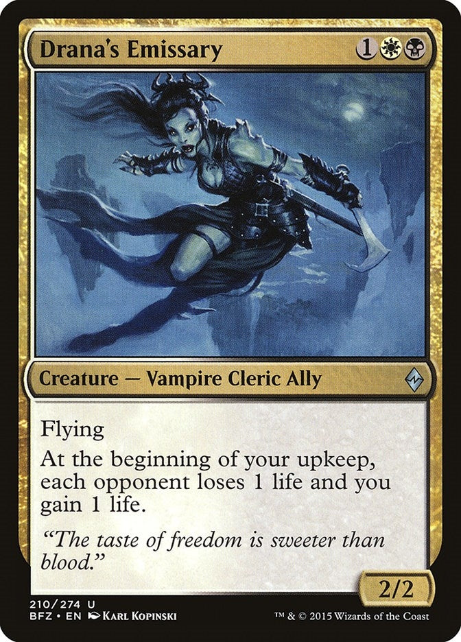 Image for Drana's Emissary (210) (Battle for Zendikar) - Magic: The Gathering
