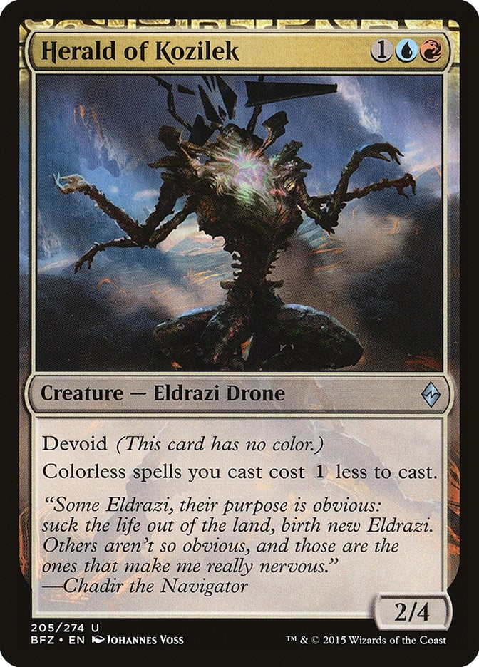 Image for Herald of Kozilek (205) (Battle for Zendikar) - Magic: The Gathering