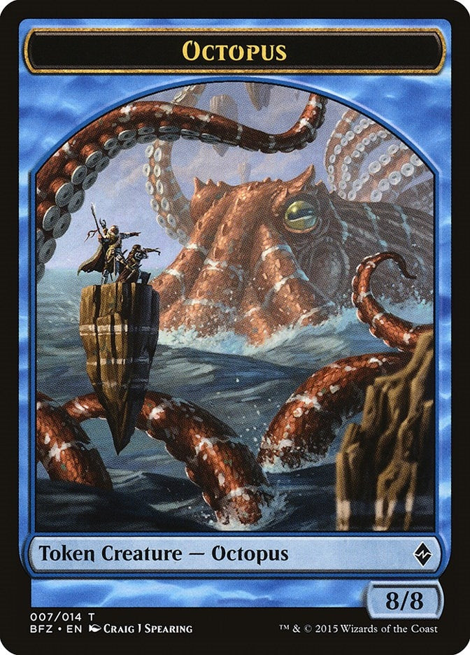 Image for Octopus Token (7) (Battle for Zendikar) - Magic: The Gathering
