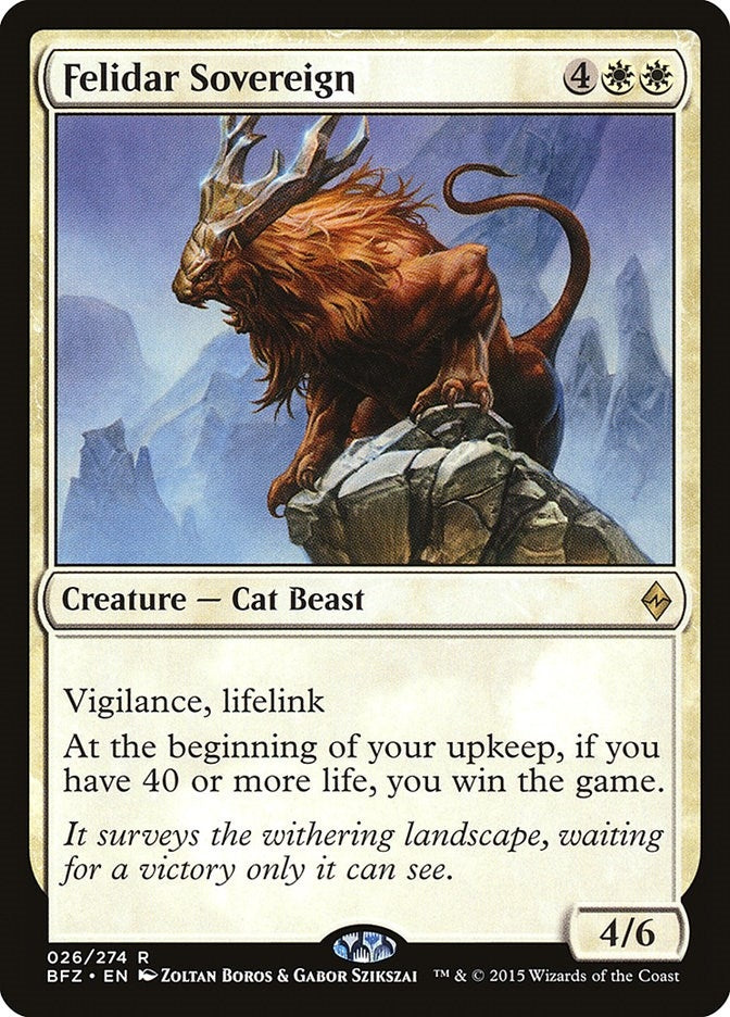 Image for Felidar Sovereign (26) (Battle for Zendikar) - Magic: The Gathering