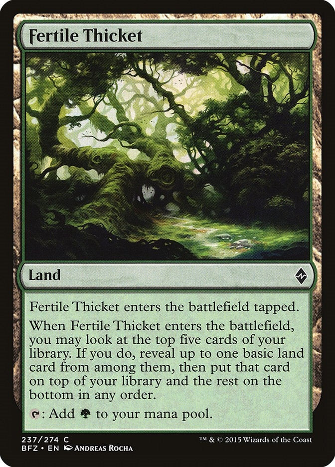 Image for Fertile Thicket (237) (Battle for Zendikar) - Magic: The Gathering
