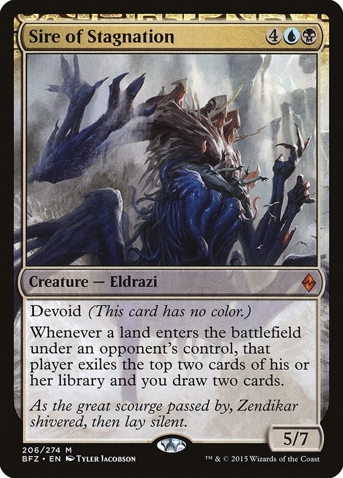 Image for Sire of Stagnation (206) (Battle for Zendikar) - Magic: The Gathering