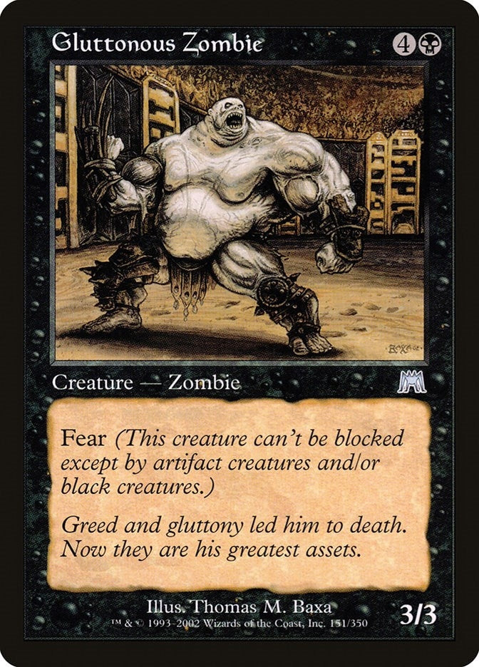 Image for Gluttonous Zombie (151) (Onslaught) (ONS) - Magic: The Gathering