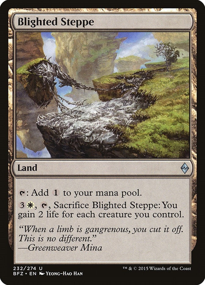 Image for Blighted Steppe (232) (Battle for Zendikar) - Magic: The Gathering