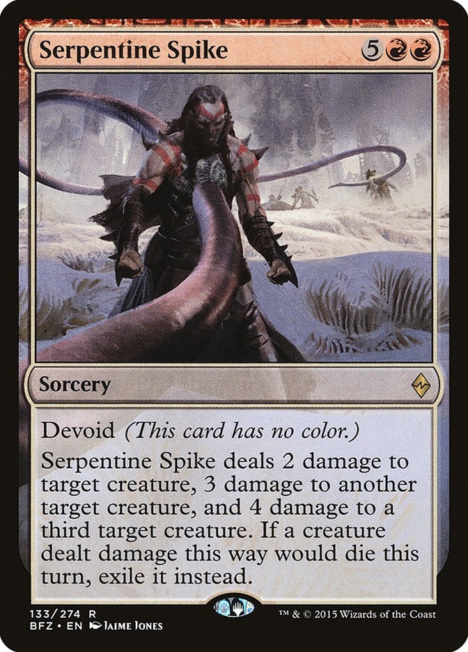 Image for Serpentine Spike (133) (Battle for Zendikar) - Magic: The Gathering