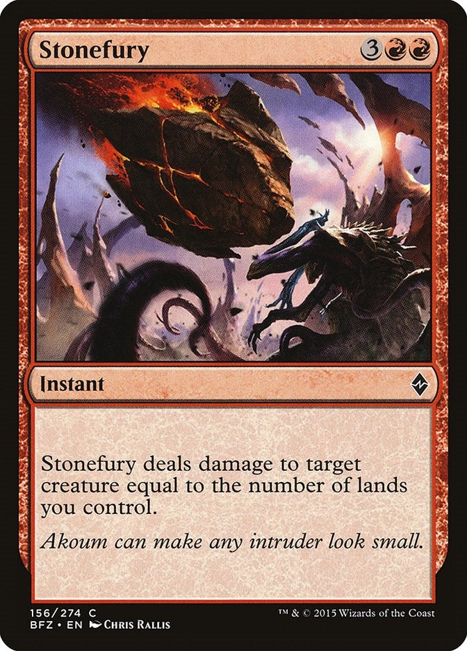 Image for Stonefury (156) (Battle for Zendikar) - Magic: The Gathering