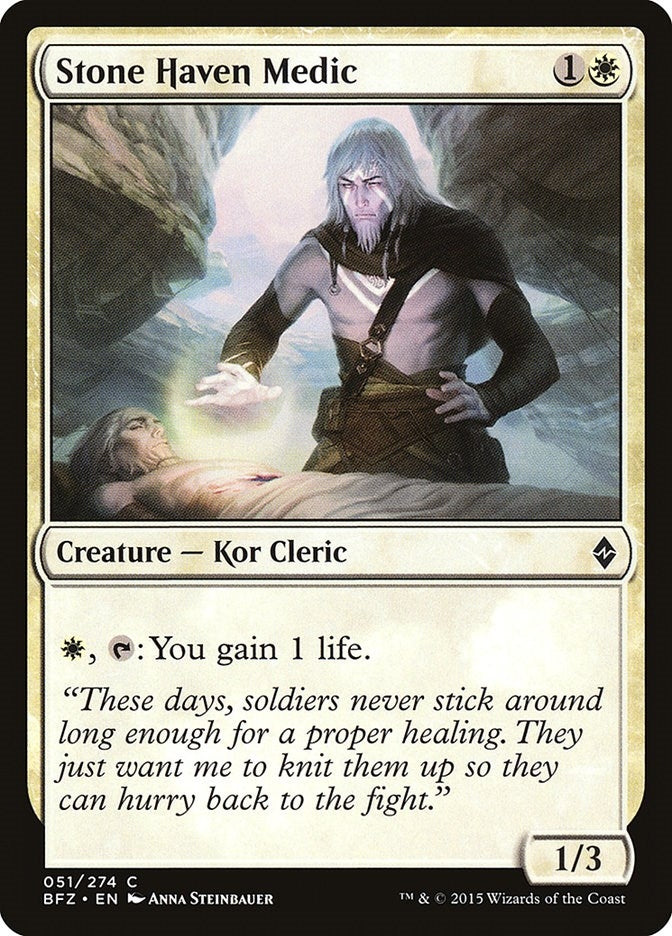 Image for Stone Haven Medic (51) (Battle for Zendikar) - Magic: The Gathering