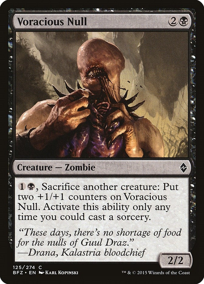 Image for Voracious Null (125) (Battle for Zendikar) - Magic: The Gathering
