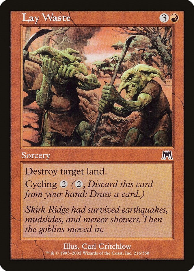 Image for Lay Waste (216) (Onslaught) (ONS) - Magic: The Gathering