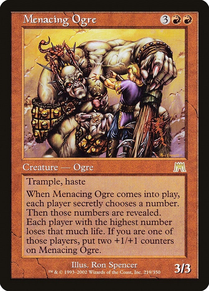 Image for Menacing Ogre (219) (Onslaught) (ONS) - Magic: The Gathering