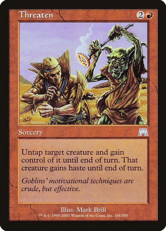 Image for Threaten (241) (Onslaught) (ONS) - Magic: The Gathering