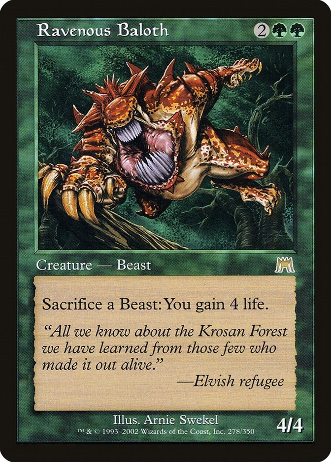Image for Ravenous Baloth (278) (Onslaught) (ONS) - Magic: The Gathering