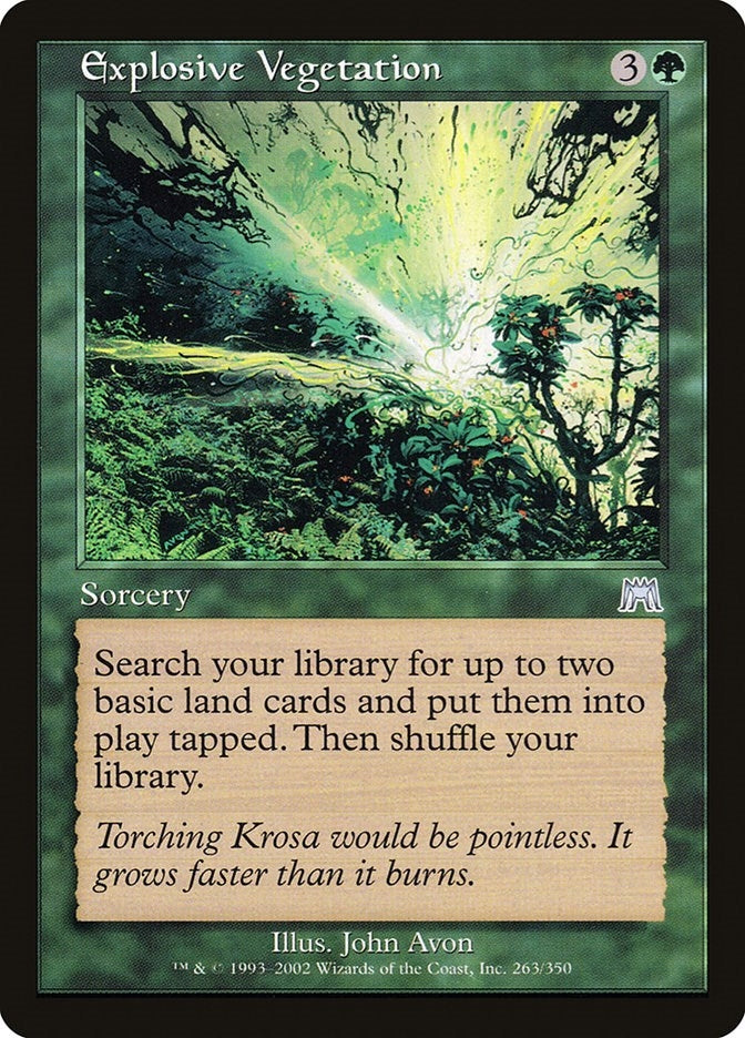 Image for Explosive Vegetation (263) (Onslaught) (ONS) - Magic: The Gathering