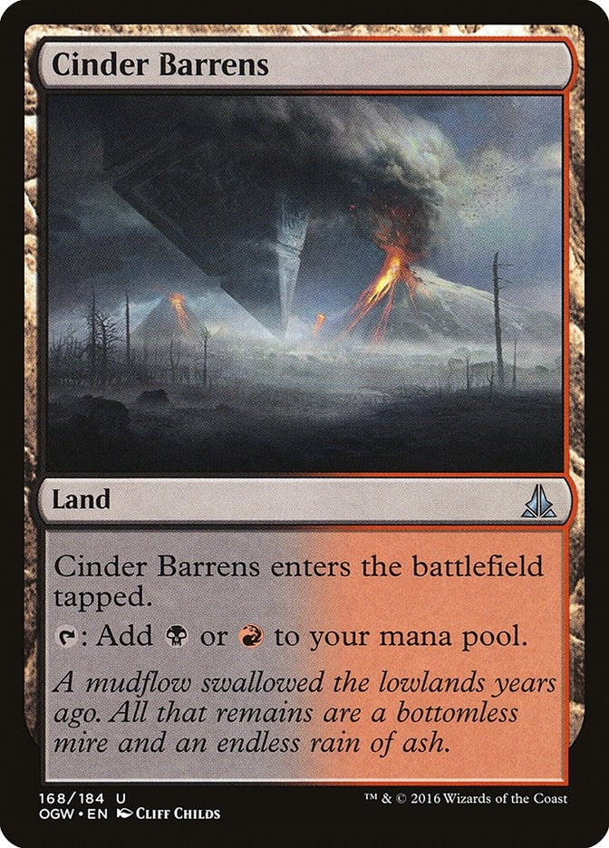 Image for Cinder Barrens (168) (Oath of the Gatewatch) - Magic: The Gathering