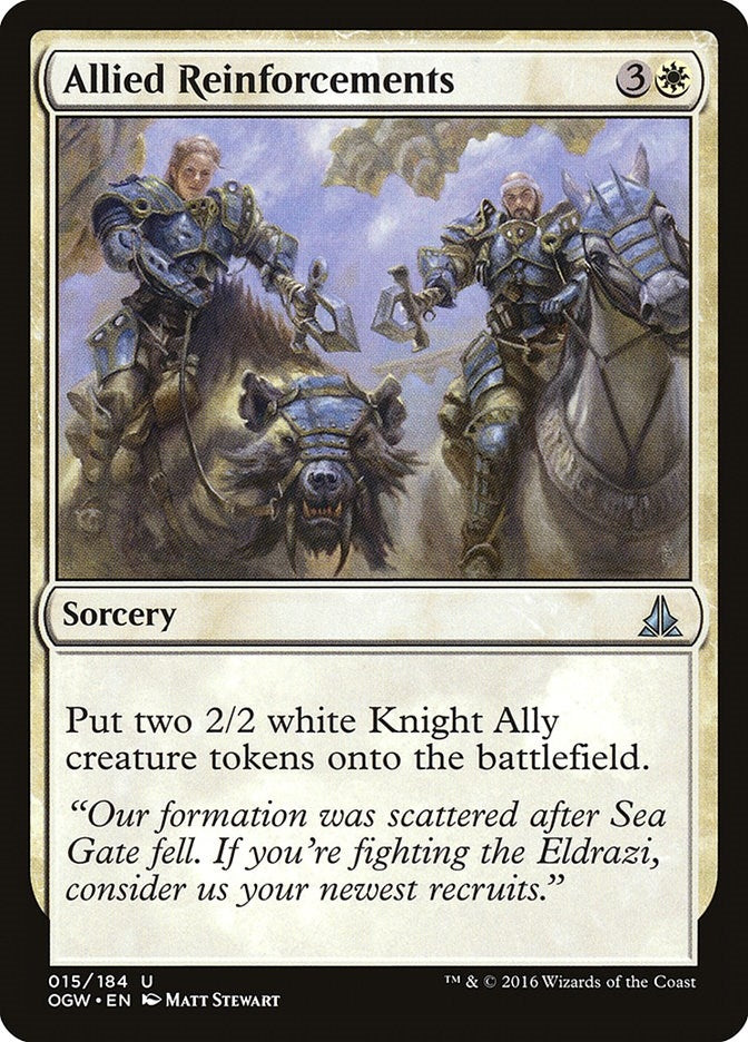 Image for Allied Reinforcements (15) (Oath of the Gatewatch) - Magic: The Gathering