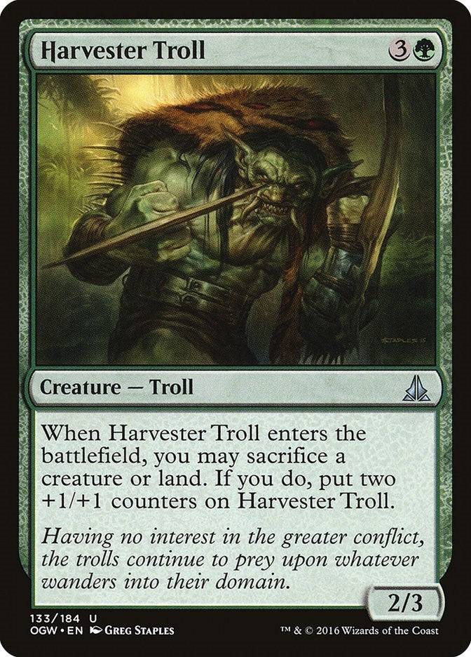 Image for Harvester Troll (133) (Oath of the Gatewatch) - Magic: The Gathering