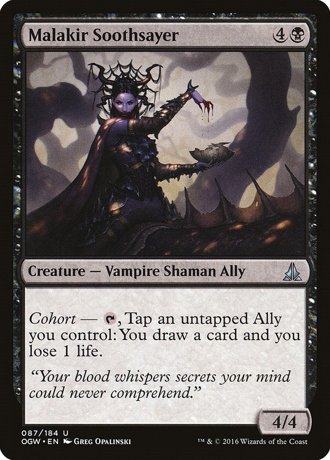 Image for Malakir Soothsayer (87) (Oath of the Gatewatch) - Magic: The Gathering