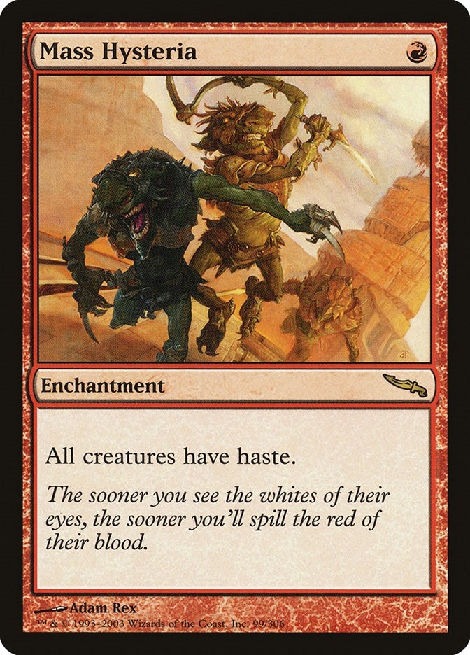 Image for Mass Hysteria (99) (Mirrodin) - Magic: The Gathering
