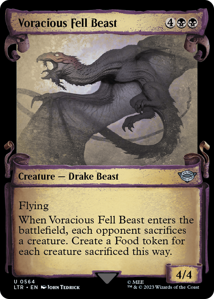 Voracious Fell Beast (Showcase Scrolls) (564) (LTR)