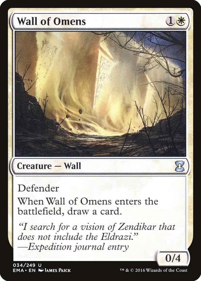 Image for Wall of Omens (34) (Eternal Masters) (EMA) - Magic: The Gathering
