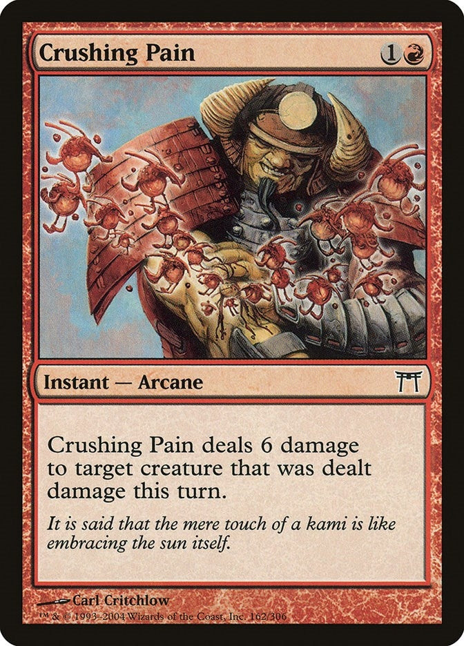 Image for Crushing Pain (162) (Champions of Kamigawa) (CHK) - Magic: The Gathering