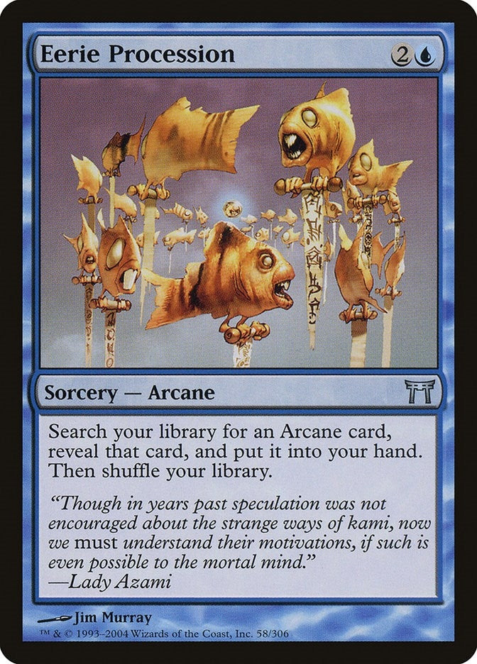 Image for Eerie Procession (58) (Champions of Kamigawa) (CHK) - Magic: The Gathering