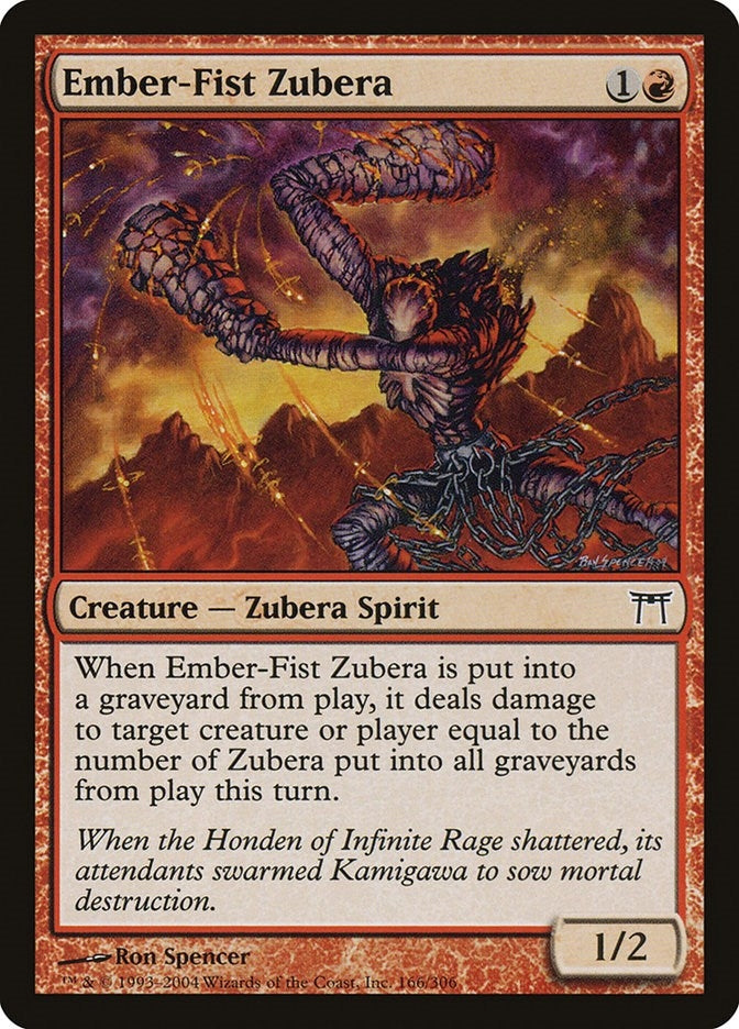 Image for Ember-Fist Zubera (166) (Champions of Kamigawa) (CHK) - Magic: The Gathering
