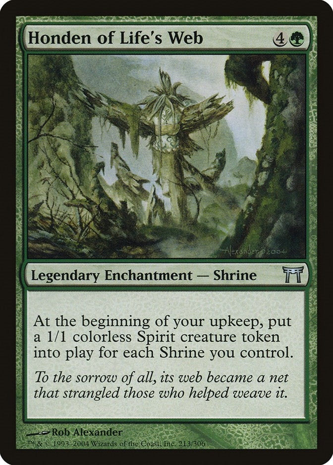 Image for Honden of Life's Web (213) (Champions of Kamigawa) (CHK) - Magic: The Gathering