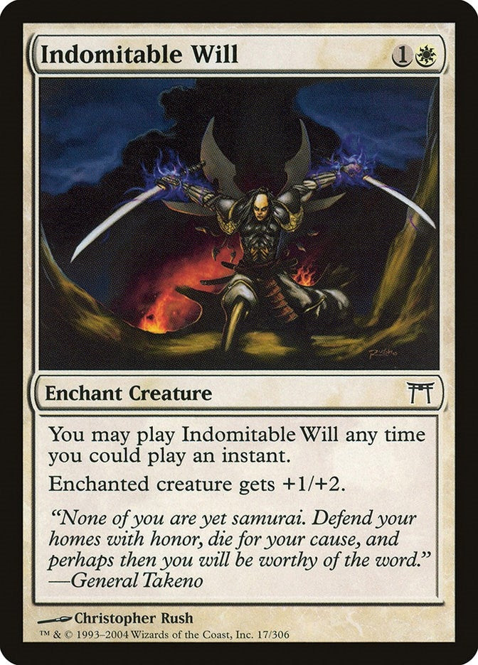 Image for Indomitable Will (17) (Champions of Kamigawa) (CHK) - Magic: The Gathering