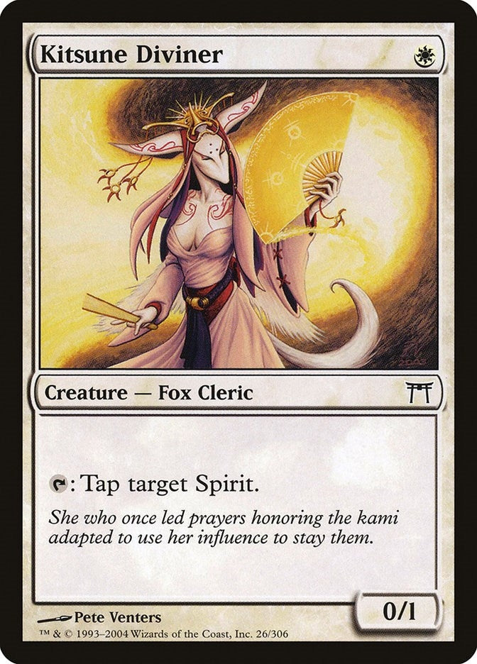 Image for Kitsune Diviner (26) (Champions of Kamigawa) (CHK) - Magic: The Gathering