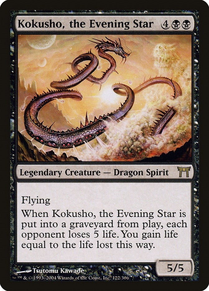 Image for Kokusho, the Evening Star (122) (Champions of Kamigawa) (CHK) - Magic: The Gathering