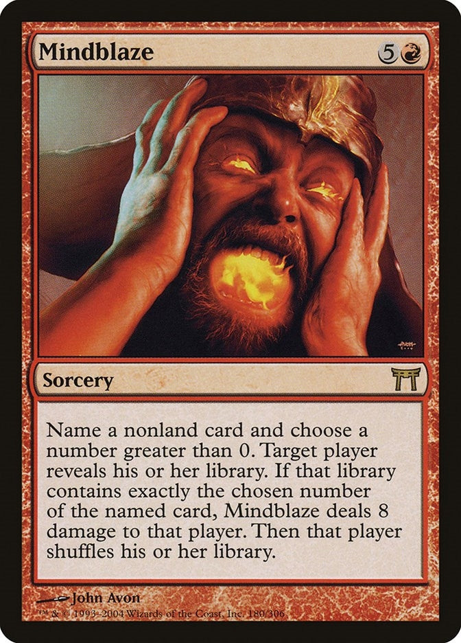 Image for Mindblaze (180) (Champions of Kamigawa) (CHK) - Magic: The Gathering