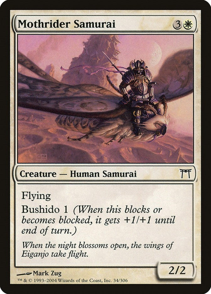 Image for Mothrider Samurai (34) (Champions of Kamigawa) (CHK) - Magic: The Gathering