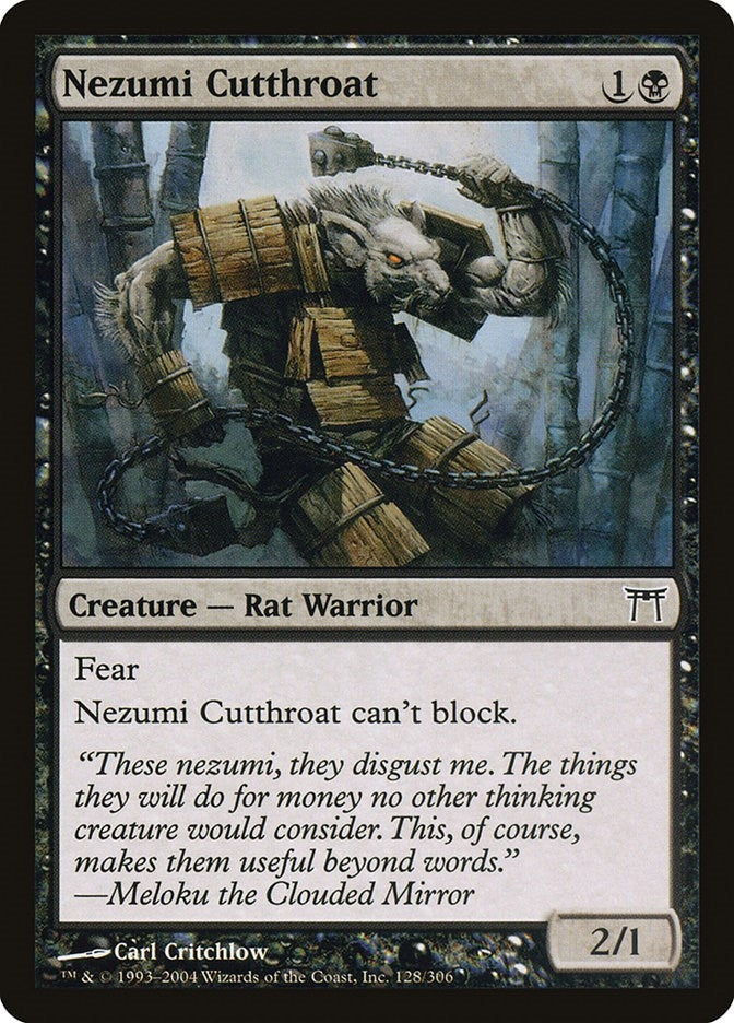 Image for Nezumi Cutthroat (128) (Champions of Kamigawa) (CHK) - Magic: The Gathering