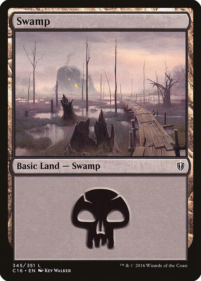 Image for Swamp (345) (345) (Commander 2016) - Magic: The Gathering