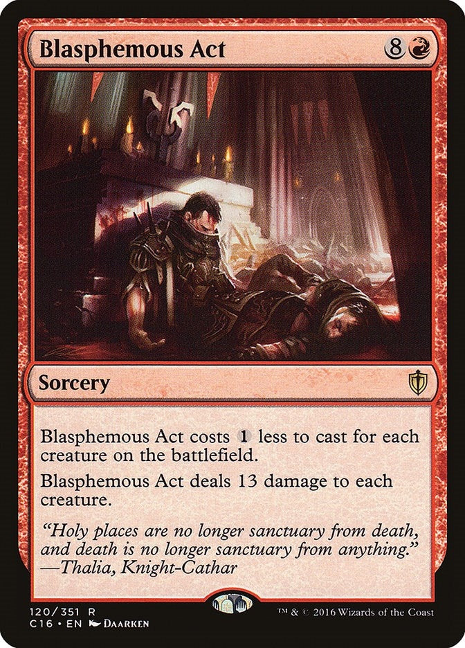 Image for Blasphemous Act (120) (Commander 2016) - Magic: The Gathering