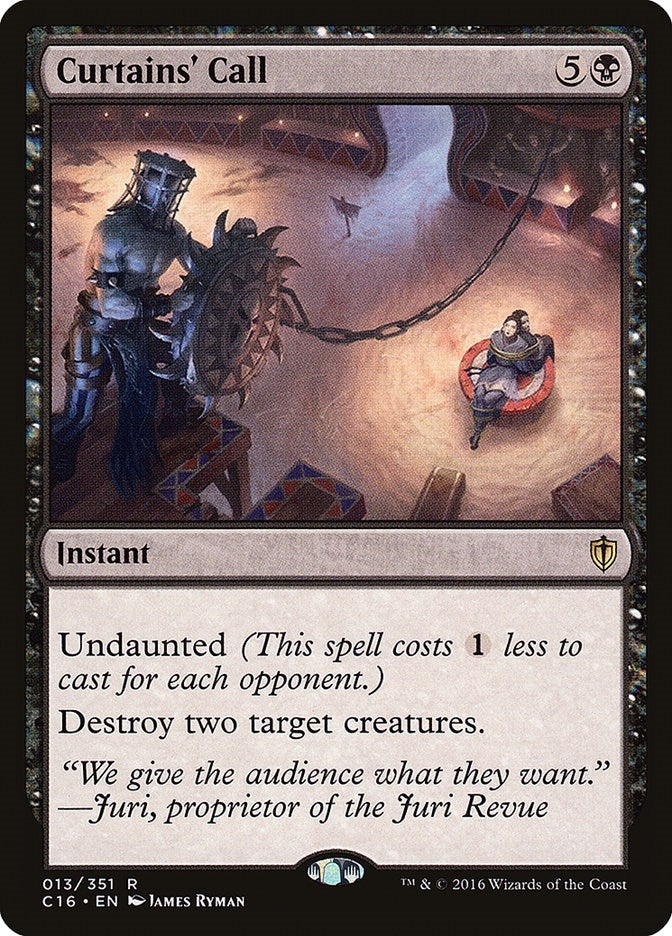 Image for Curtains' Call (13) (Commander 2016) - Magic: The Gathering