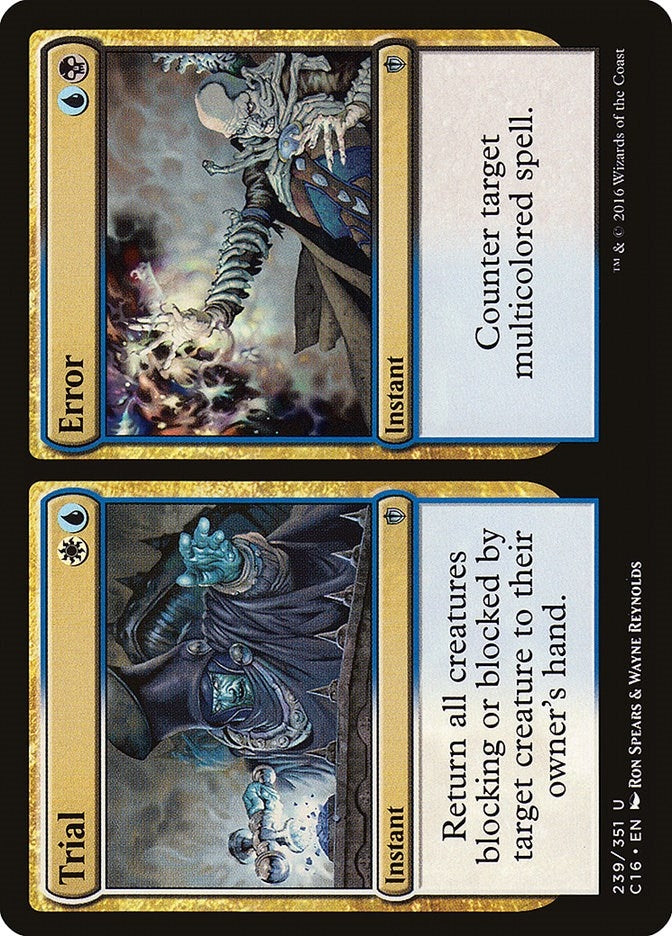 Image for Trial // Error (239) (Commander 2016) - Magic: The Gathering